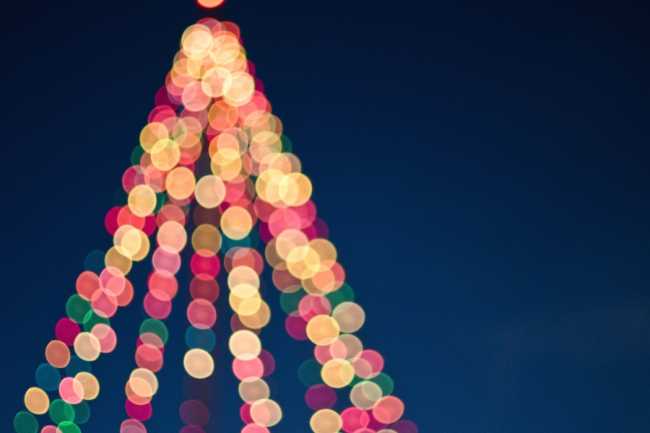 Albero natale luci