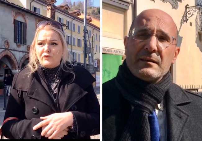 Arona manifestazione pace Fermi