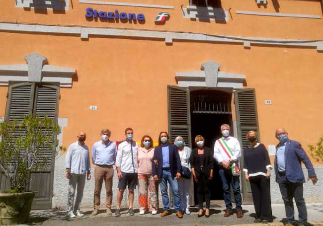Meina stazione inaugurazione coomm Egidio