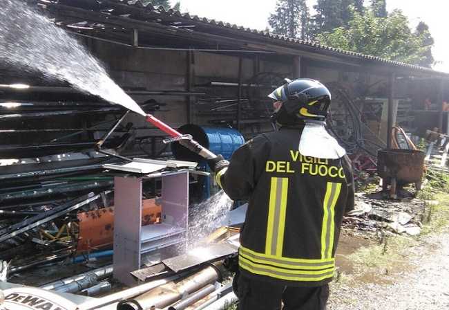 Nebbiuno incendio