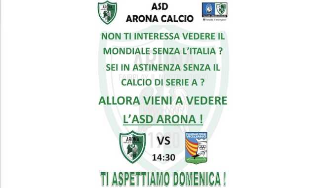 arona calcio iniziativa