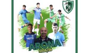 arona calcio stag 25 26 novita