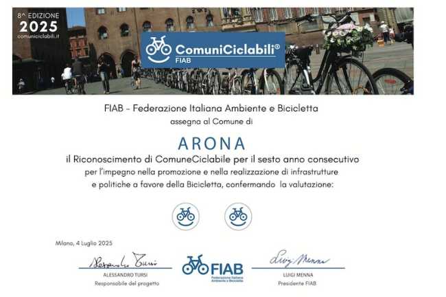 arona comune ciclabile 25