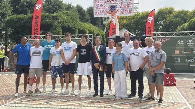 arona inaugurato campo basket giardini
