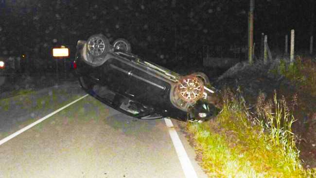 auto cinquecento cappottata