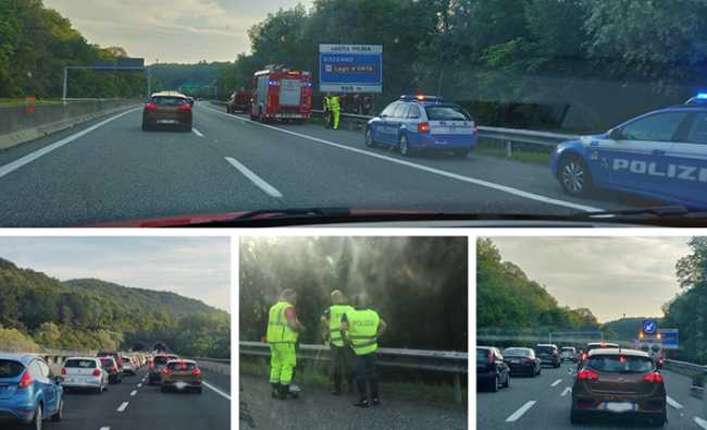 autostrada coda polizia ago 19