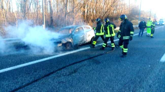 autostrada incendio