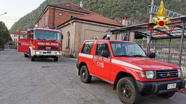 incendio stazione laveno mombello