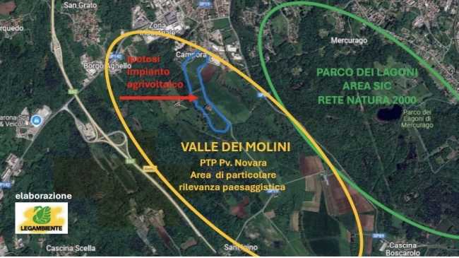 legambiente contrarieta agrivoltaico oleggio castello