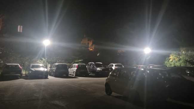 lesa luci parcheggio