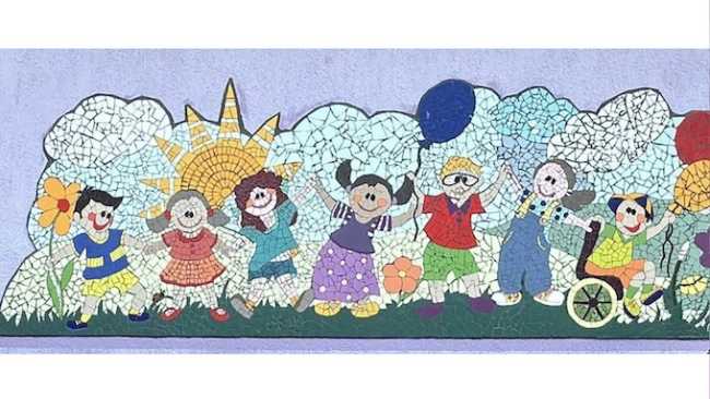 mosaico arona donne in arte