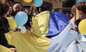 ucraina bandiera palloncini