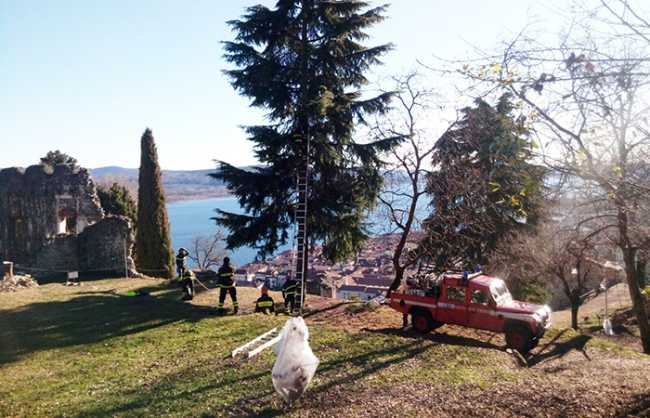 vigili fuoco rocca arona