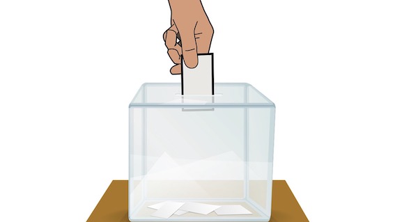 elezioni mano scheda