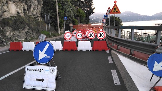 strada chiusa arona