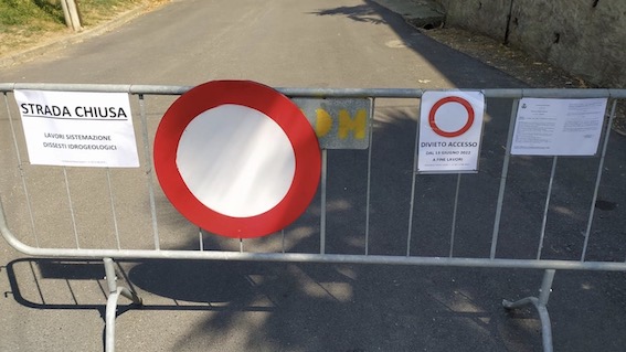 pombia strada chiusa lavori