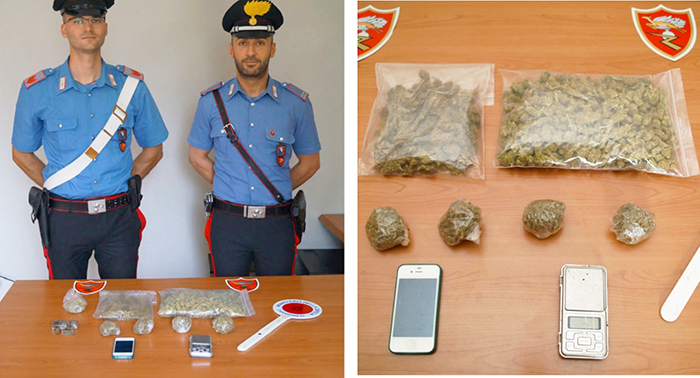Un arrestato, nascondeva in casa la droga che spacciava